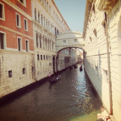 The Bridge of Sighs from outside